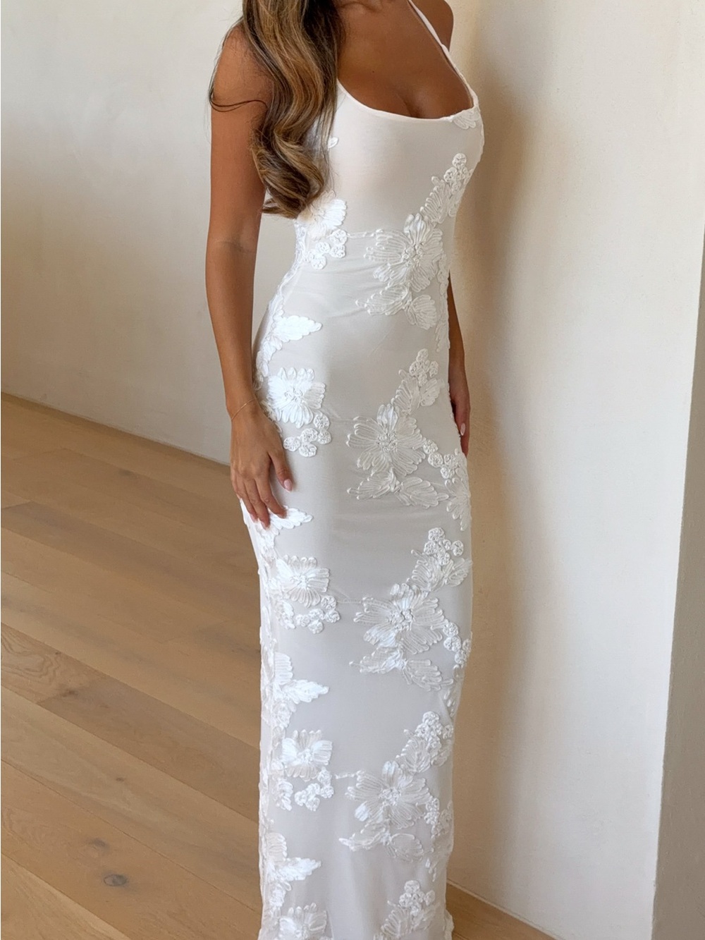 White Fox Boutique Summer Ready Maxi Dress Off White
